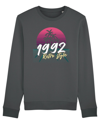 Synthwave  1992 retro style Anthracite