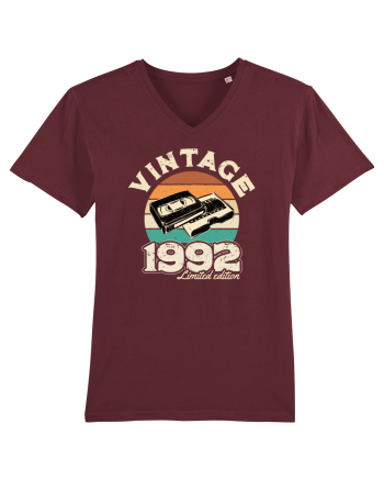 Vintage 1992 retro sunset videotape Burgundy