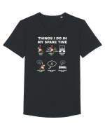 WINE Tricou mânecă scurtă guler larg Bărbat Skater