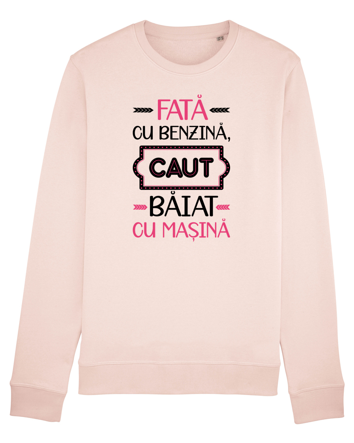 Bluză mânecă lungă Unisex Rise Candy Pink