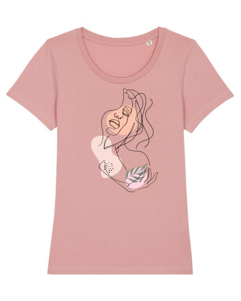 Abstract Girl Portrait Canyon Pink