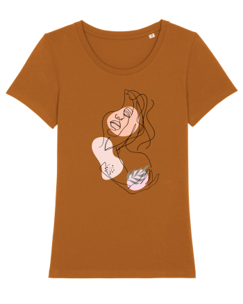 Abstract Girl Portrait Roasted Orange
