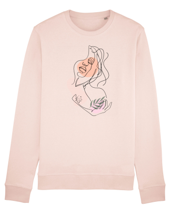 Abstract Girl Portrait Candy Pink