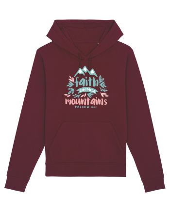 Faith can move mountains Burgundy
