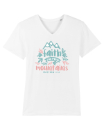 Faith can move mountains Tricou mânecă scurtă guler V Bărbat Presenter