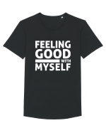 Feeling Good With Myself Tricou mânecă scurtă guler larg Bărbat Skater