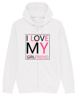 I Love My Girlfriend Hanorac cu fermoar Unisex Connector