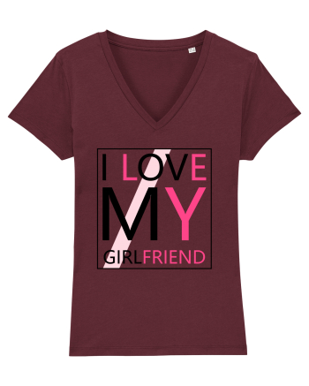 I Love My Girlfriend Burgundy