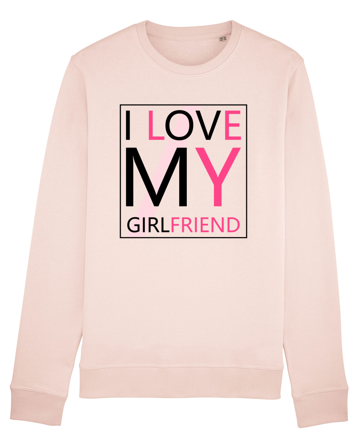 Bluză mânecă lungă Unisex Rise Candy Pink