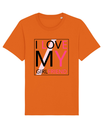 I Love My Girlfriend Bright Orange