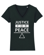 Justice for Peace Tricou mânecă scurtă guler V Damă Evoker