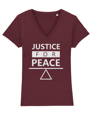 Justice for Peace Burgundy