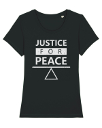 Justice for Peace Tricou mânecă scurtă guler larg fitted Damă Expresser
