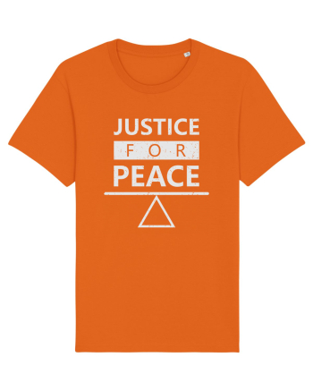 Justice for Peace Bright Orange
