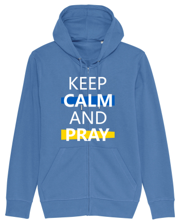 Keep Calm And Pray Bright Blue