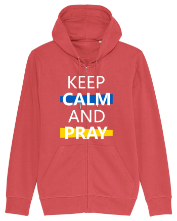 Keep Calm And Pray Carmine Red