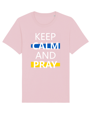 Keep Calm And Pray Cotton Pink