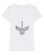 Chitara Tricou mânecă scurtă guler V Damă Evoker