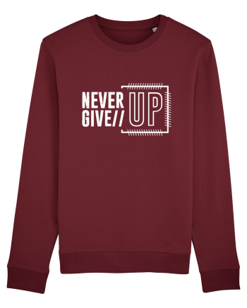 Never Give Up Burgundy