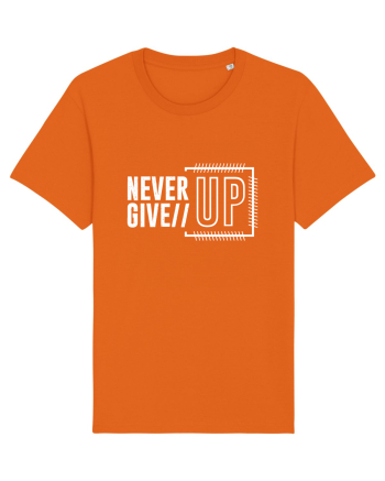 Never Give Up Bright Orange