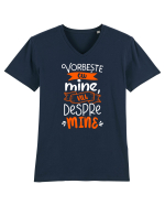 Vorbește cu mine Tricou mânecă scurtă guler V Bărbat Presenter