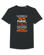 Vorbește cu mine Tricou mânecă scurtă guler larg Bărbat Skater