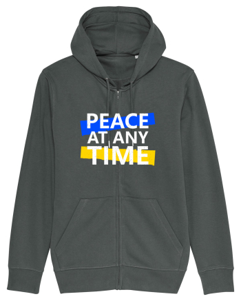 Peace At Any Time Stop War Anthracite