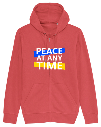 Peace At Any Time Stop War Carmine Red