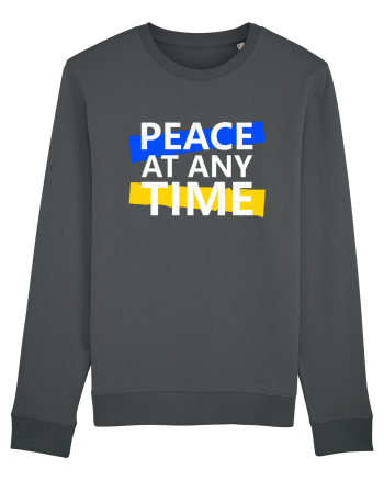 Peace At Any Time Stop War Anthracite