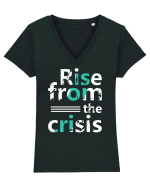 Rise From The Crisis Tricou mânecă scurtă guler V Damă Evoker
