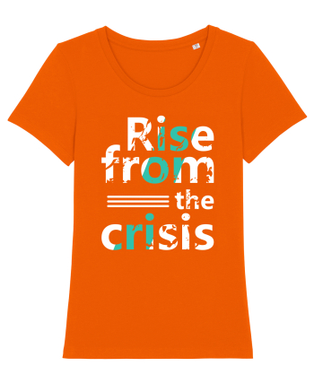 Rise From The Crisis Bright Orange