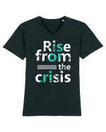 Rise From The Crisis Tricou mânecă scurtă guler V Bărbat Presenter