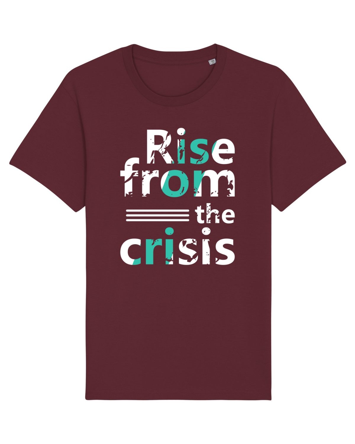 Tricou mânecă scurtă Unisex Rocker Burgundy