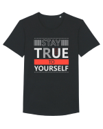 Stay True To Yourself Tricou mânecă scurtă guler larg Bărbat Skater
