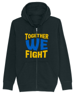 Together We Fight Stop War Hanorac cu fermoar Unisex Connector
