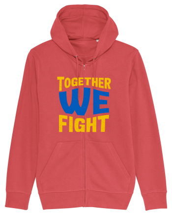 Together We Fight Stop War Carmine Red