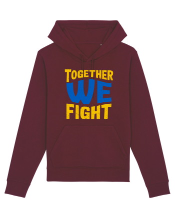 Together We Fight Stop War Burgundy