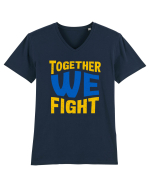 Together We Fight Stop War Tricou mânecă scurtă guler V Bărbat Presenter