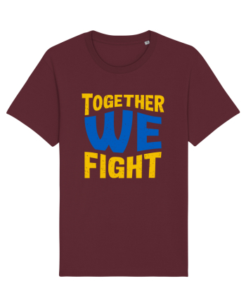 Together We Fight Stop War Burgundy