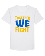 Together We Fight Stop War Tricou mânecă scurtă guler larg Bărbat Skater