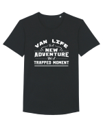 Van Life Is A New Adventure Not A Trapped Moment Tricou mânecă scurtă guler larg Bărbat Skater