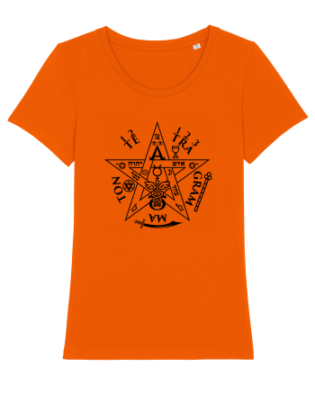 Occult Tetragrammaton Sigil Bright Orange