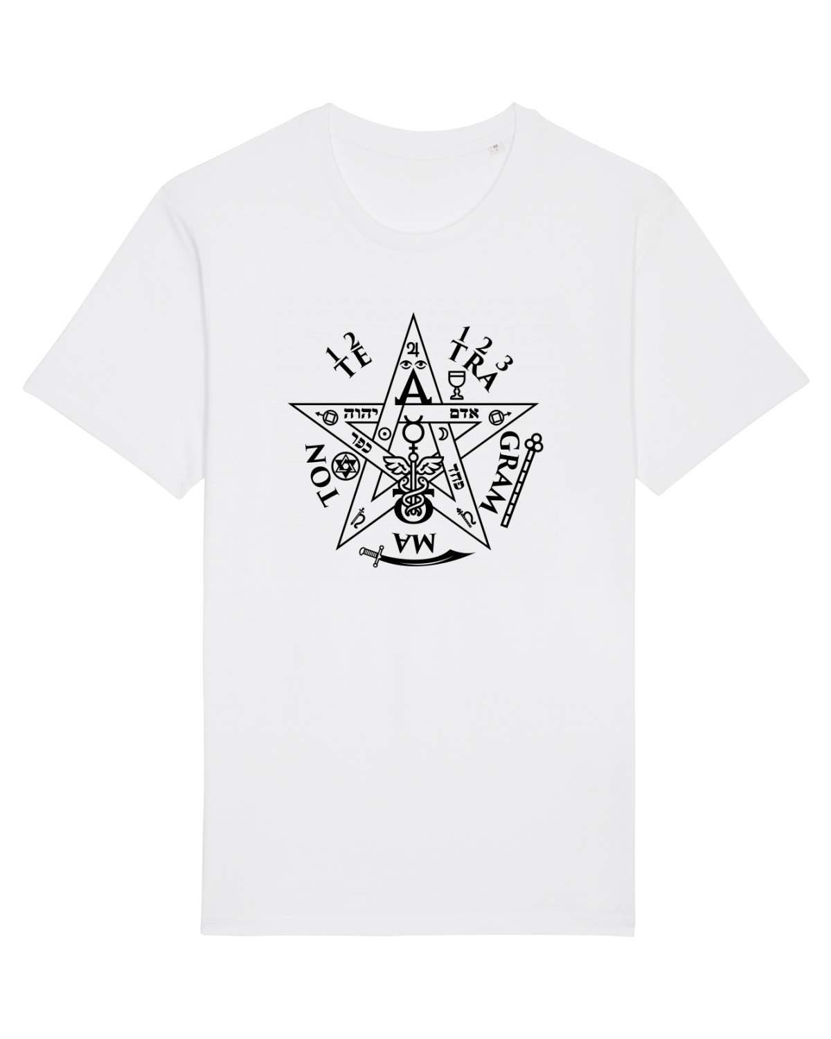Tricou mânecă scurtă Unisex Rocker White