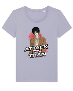 Attack on Titan Tricou mânecă scurtă guler larg fitted Damă Expresser