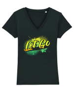 Let Go Tricou mânecă scurtă guler V Damă Evoker