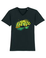 Let Go Tricou mânecă scurtă guler V Bărbat Presenter