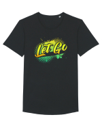 Let Go Tricou mânecă scurtă guler larg Bărbat Skater