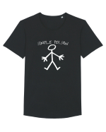 Simple Person Tricou mânecă scurtă guler larg Bărbat Skater