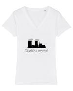 Cu fetele la combinat Tricou mânecă scurtă guler V Damă Evoker
