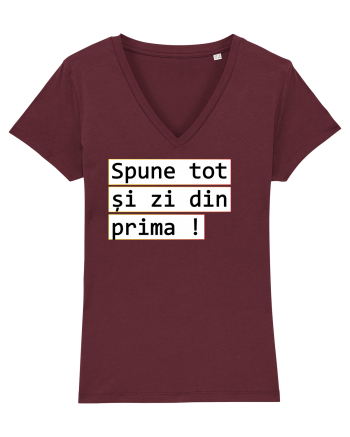 Spune tot și zi din prima! Burgundy